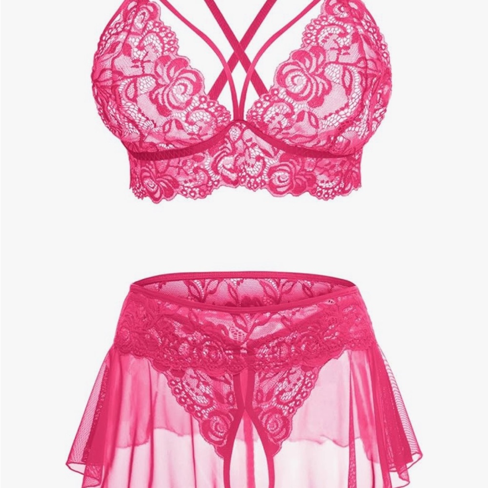 Pink Lace  Intimates - Picture 2 of 6